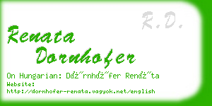 renata dornhofer business card